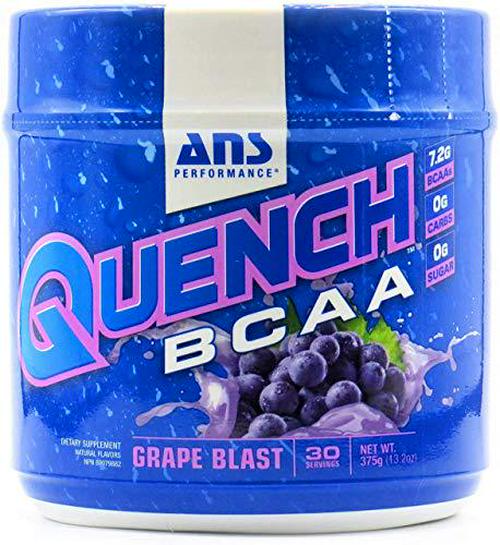 ANS Performance Quench BCAA (30 Servings, 13.2 oz) Post Workout Recovery Powder Supplement - Sugar Free, Vegan Fermented 2:1:1 BCAAs | Branched Chain Amino Acids | Natural Electrolytes and Minerals