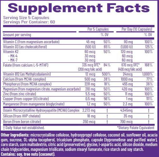 AOR, Ortho Bone, Nutritional Support for Foundational Health and Energy, Multivitamin and Mineral Supplement, 30 Servings (300 Capsules)