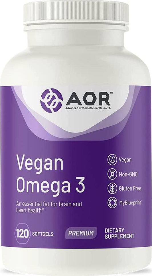 AOR Vegan Omega 3, 120 Softgels
