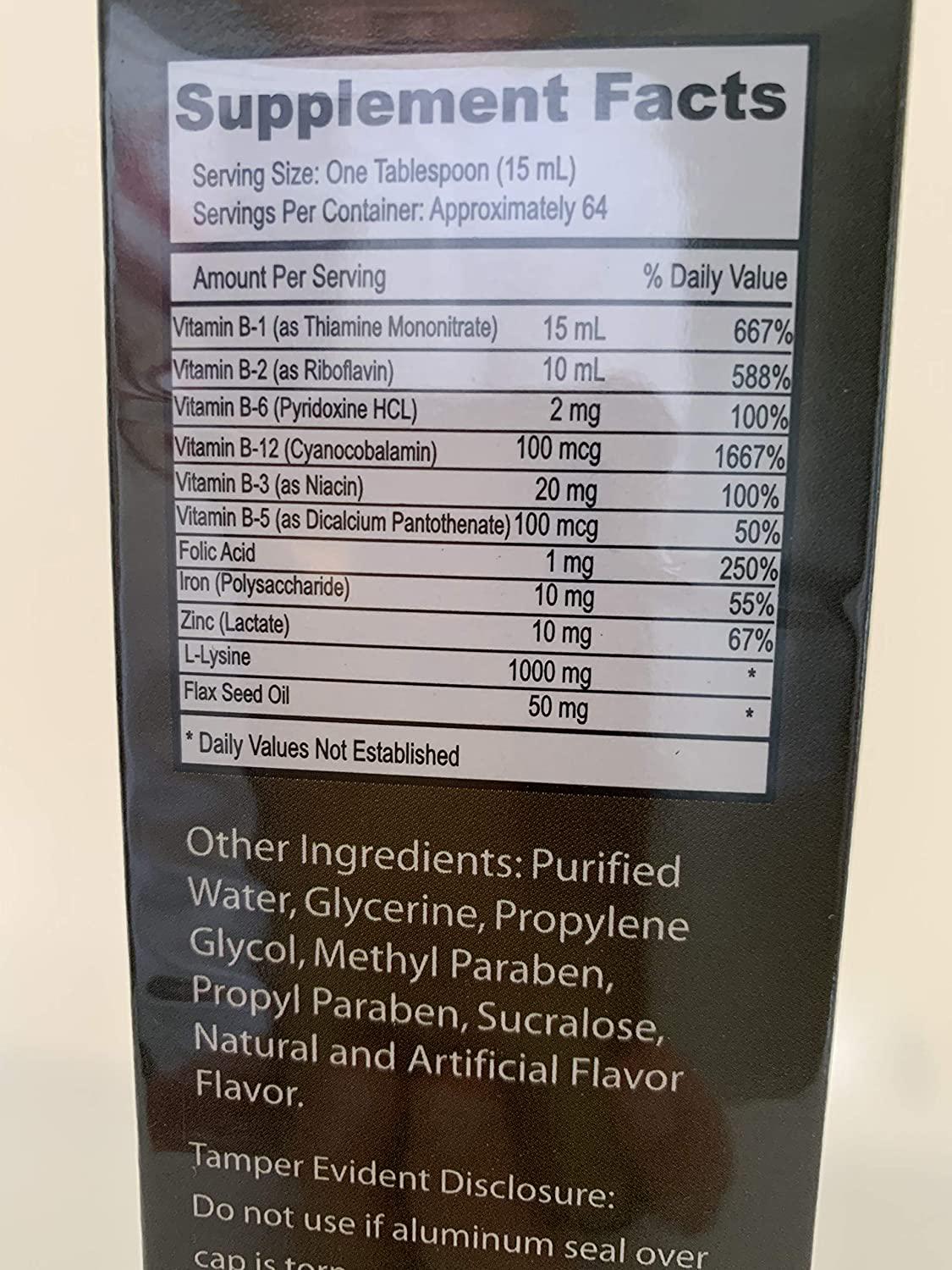 APETICHEM Ultra Strength Appetite Support w/Vitamin B12 and Omega 3 (16 Fl Oz - 480mL) Appetite-Weight Gain. Natural Appetite and Weight Gain Stimulant. Fortified with Vitamins. Appetitol Formula.