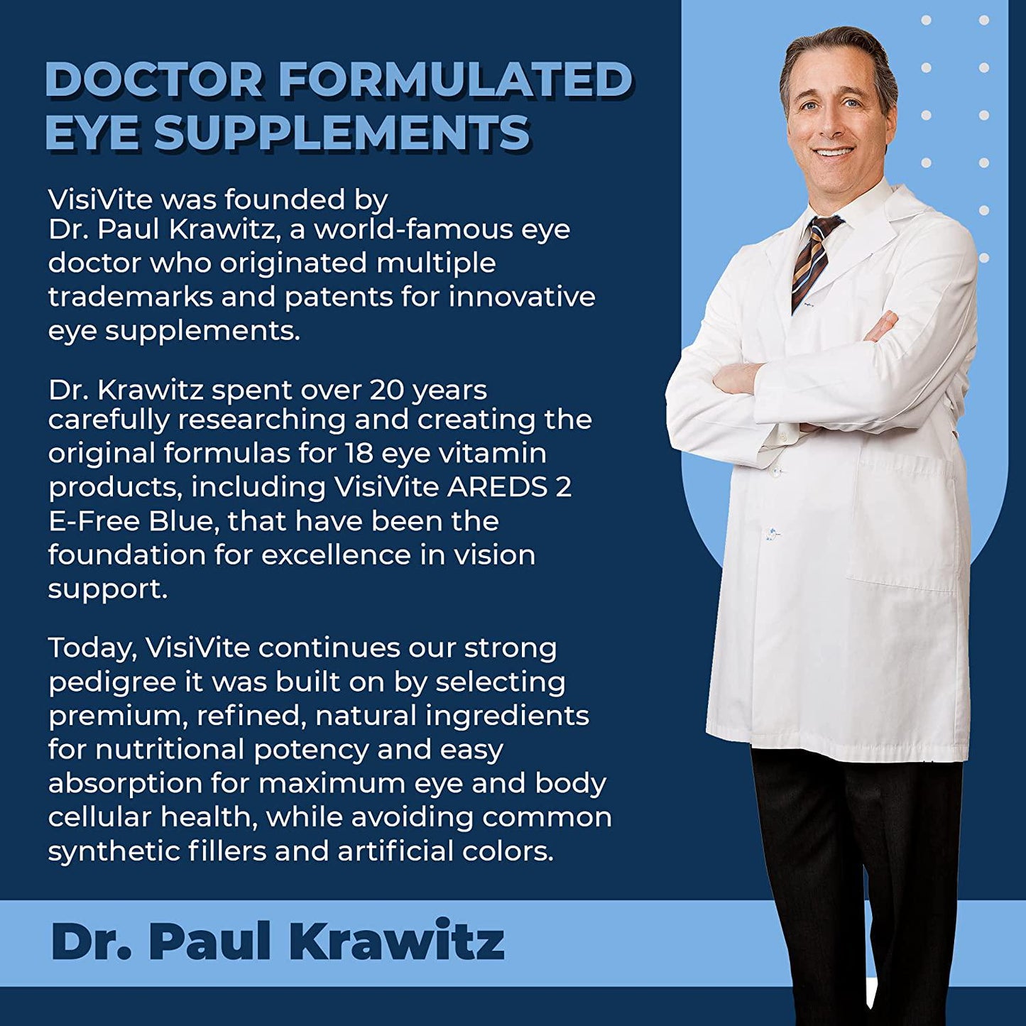 AREDS 2 E-Free Blue Max Vision Vitamins - Without Vitamin E - Eye Vitamins for Macular Degeneration - Zeaxanthin Plus Lutein - Bilberry and Grape Seed Extract - Macular Health Formula - Pack of 3