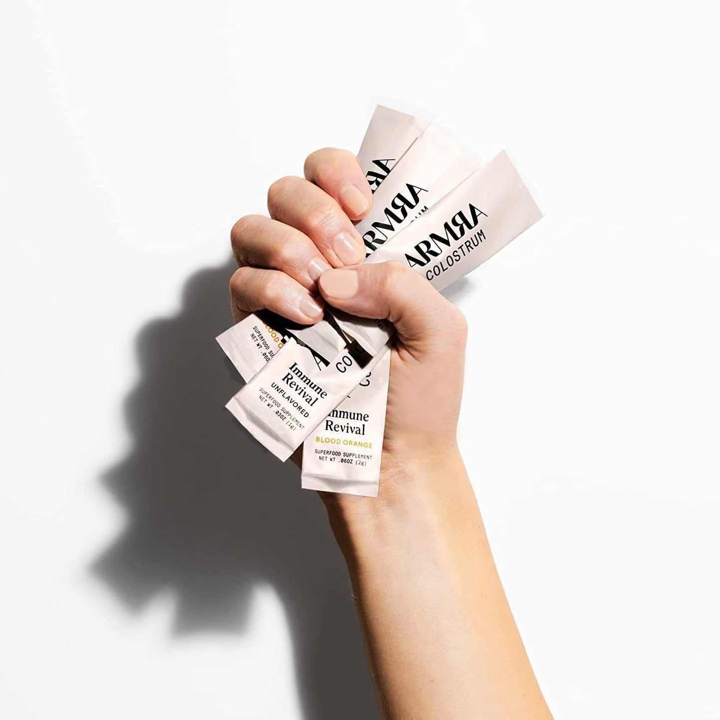 ARMRA Orange Nature's Complete Immune Superfood Powered by Bovine Colostrum | 30 Packets | Promotes Immune, Gut, Metabolic Health | Rich in Nutrients | No Additives, Non-GMO, Gluten Free