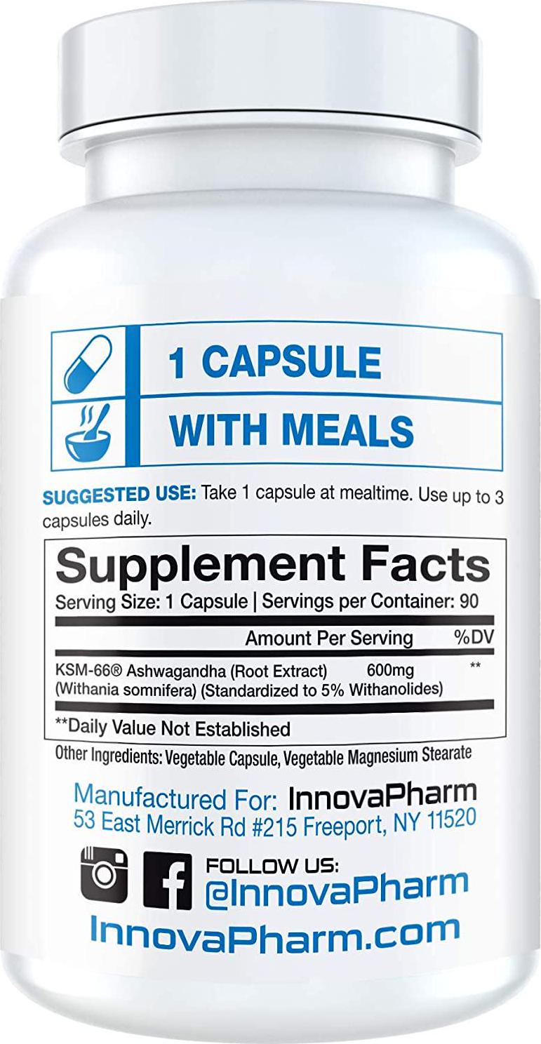 ASHWAGANDHA by InnovaPharm Essentials - 90 Capsules