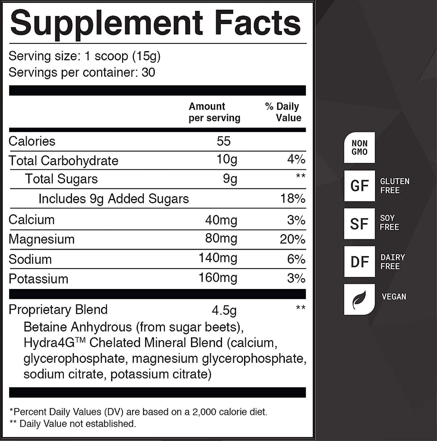 ATAQ All-Natural Electrolyte Hydration Mix, Pineapple, Hydra 4G Mineral Blend, Betaine to Aid Metabolism, No Artificial Sweeteners, Gluten-Free, 450g Pouch, 30 Servings