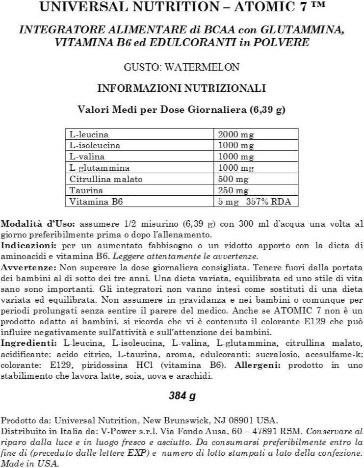 ATOMIC 7 WATERMELON 384gm