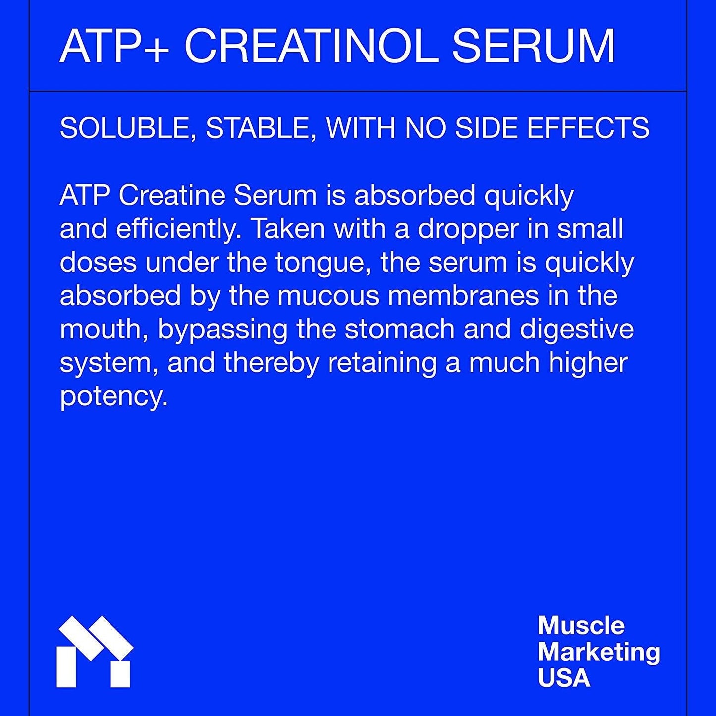 ATP Creatine Serum Pre-Workout Muscle Fuel with Amino Energy. Instant Absorption. High Energy Boost. Speeds Up Lean Muscle Growth, Increases Strength + Endurance, No Loading and No Water Retention