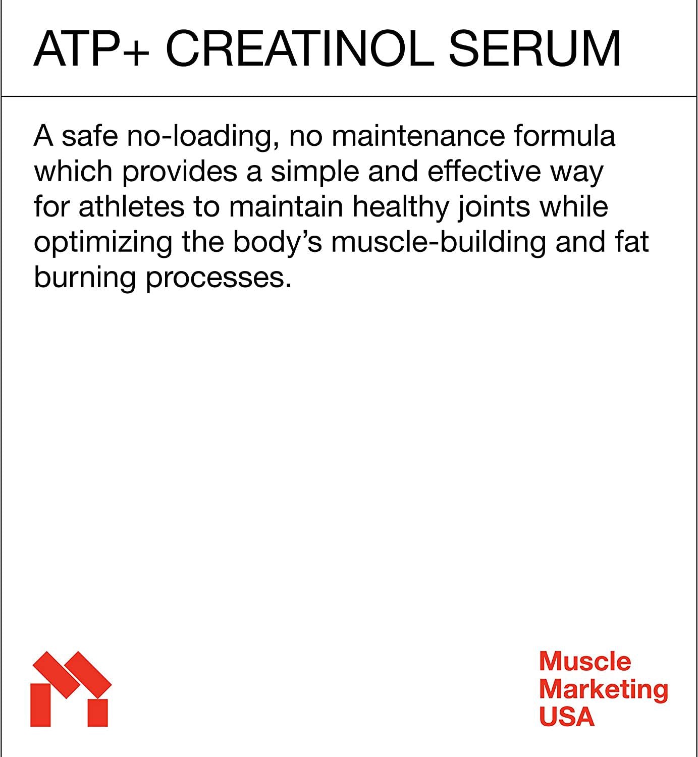 ATP Creatine Serum Pre-Workout Muscle Fuel with Amino Energy. Instant Absorption. High Energy Boost. Speeds Up Lean Muscle Growth, Increases Strength + Endurance, No Loading and No Water Retention