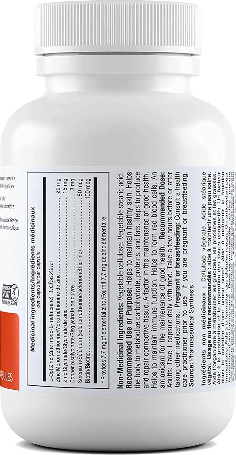 ATP LAB | Synerzinc 90 caps | Superior zinc Supplement an Essential Mineral for Your Health.