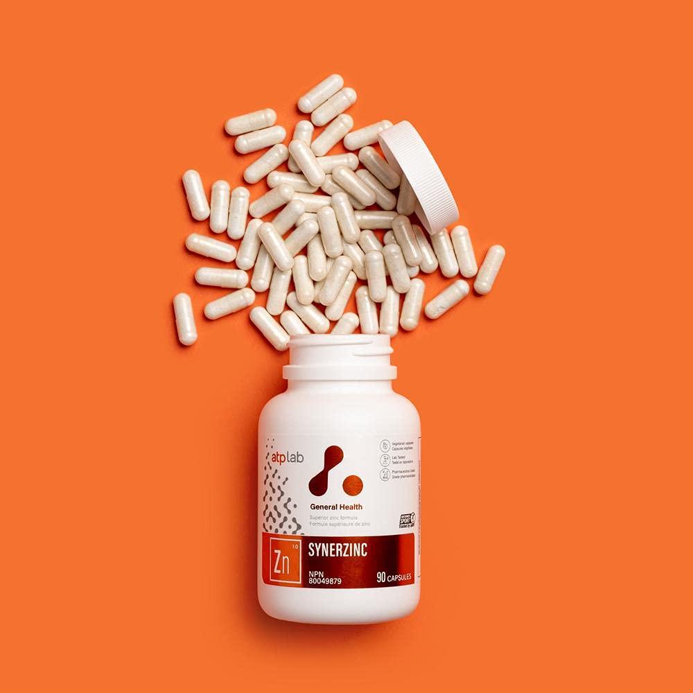 ATP LAB | Synerzinc 90 caps | Superior zinc Supplement an Essential Mineral for Your Health.