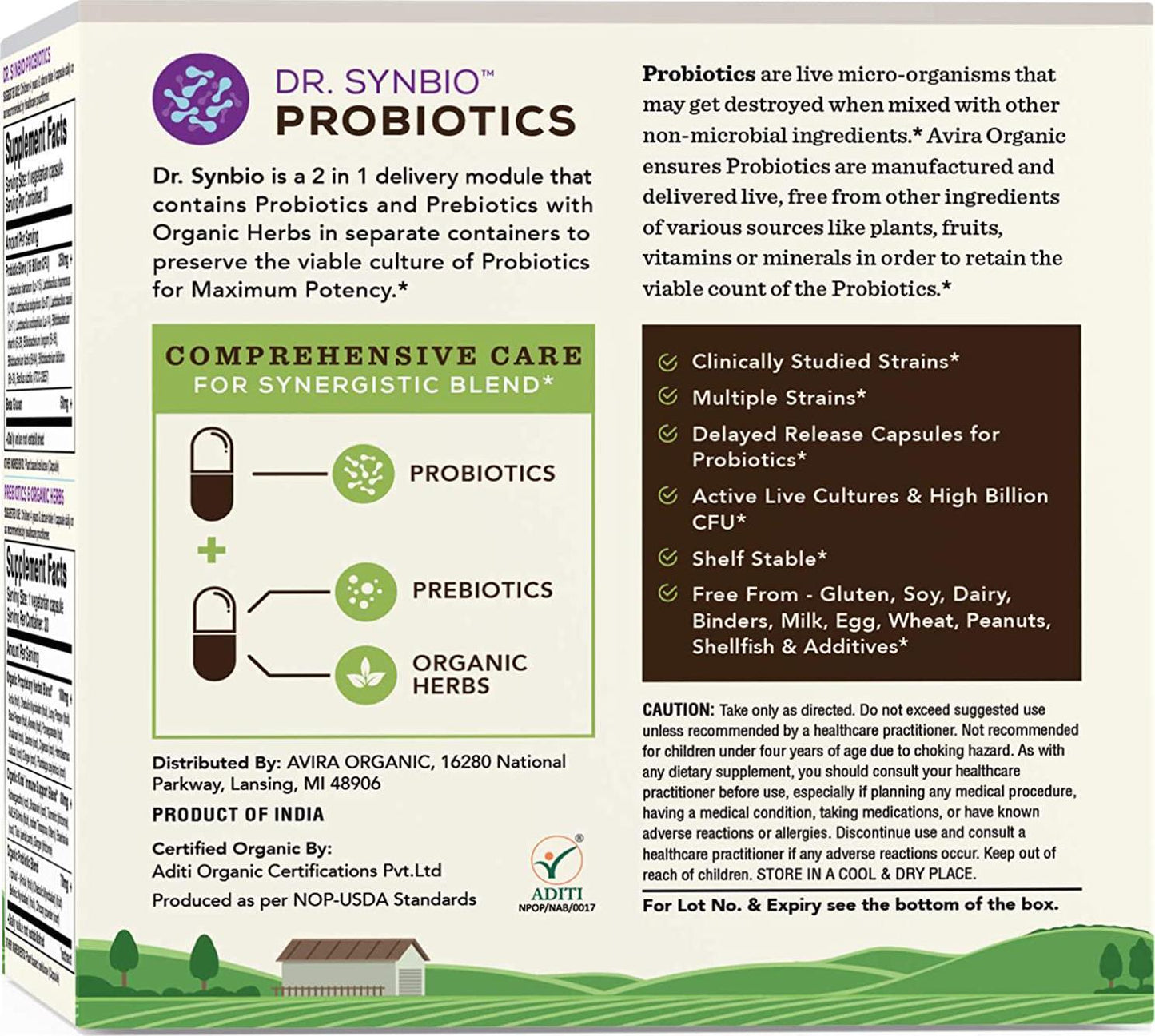 AVIRA ORGANICS Avira Organics Probiotics - Kids Immune Support, 60 Count