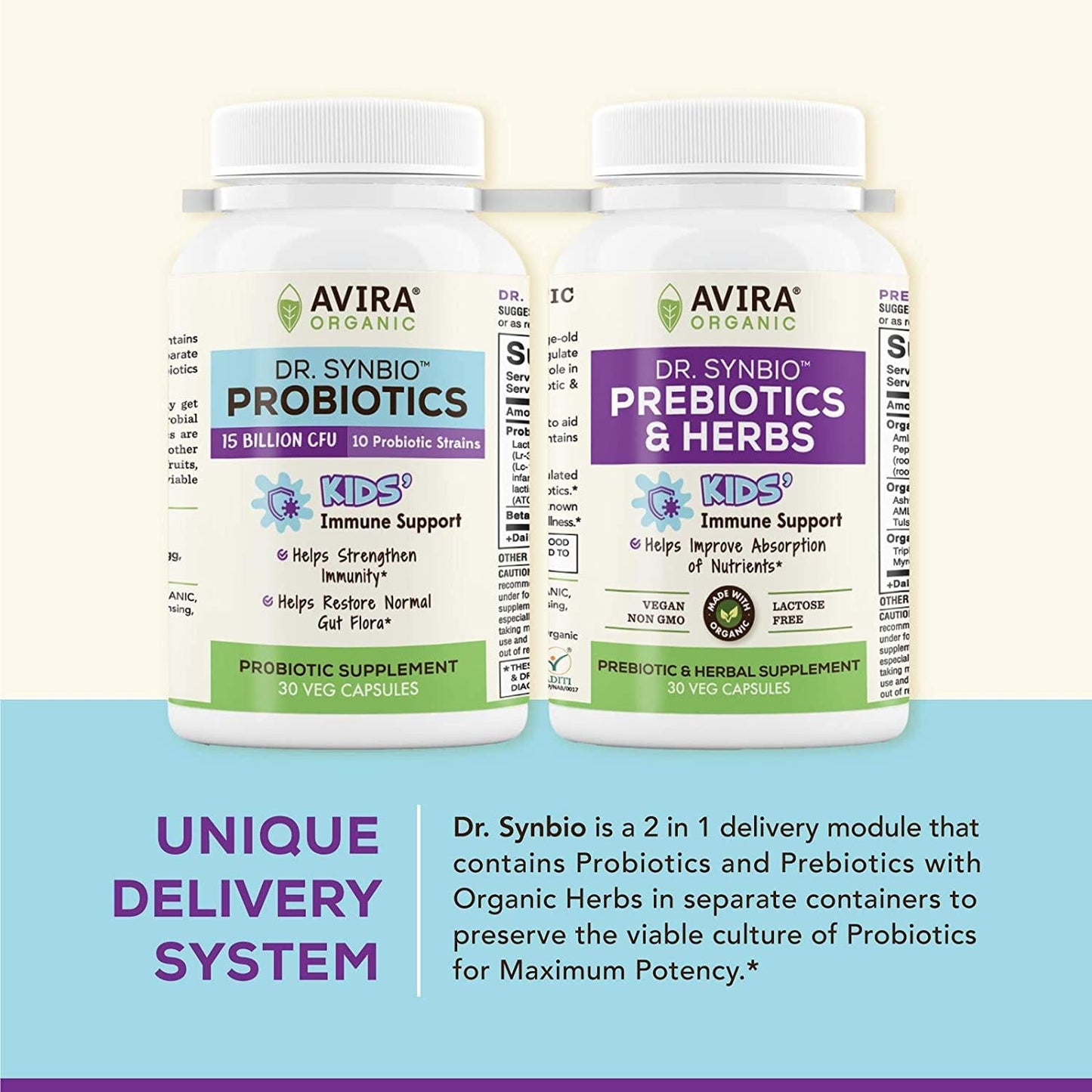 AVIRA ORGANICS Avira Organics Probiotics - Kids Immune Support, 60 Count