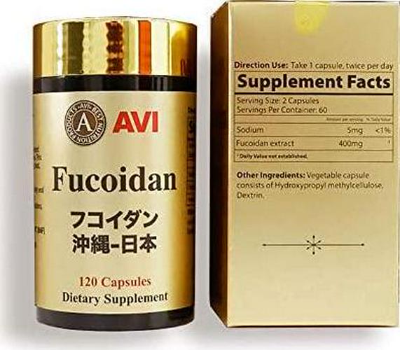 AVI Fucoidan (120 Capsules Per Bottle / 400mg Per Capsule)