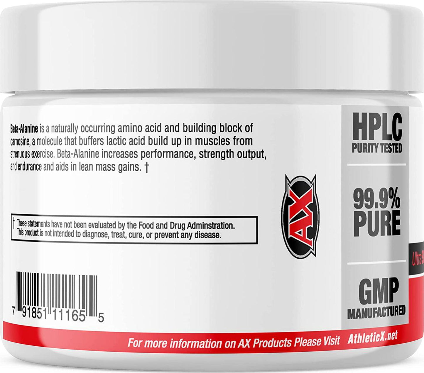 AX Pure Beta Alanine Powder 250 Grams