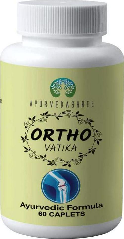 AYURVEDASHREE Ortho Vatika 60 Caplets | Ortho Herb | Orthoherb | Boswellia Serrata Herb | 60 Caplets of 1000 MG | Each 1000 MG Caplet Contains Extract of 8 Natural Herbs and Omega-3