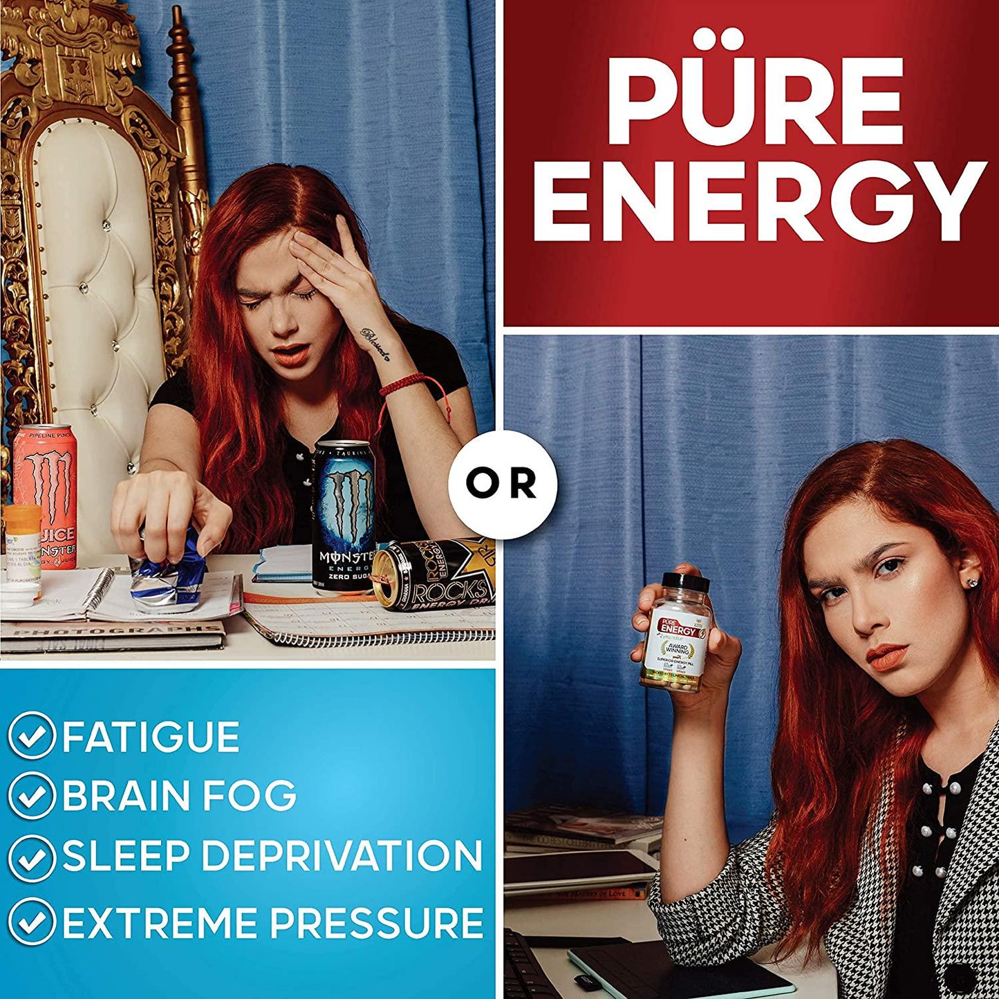 AZOTH Pure Zynamite Energy Supplement - Boost Energy and Focus, Decrease Fatigue, Increase Brain Power and Physical Performance - 100% Mangifera Indica Extract Nootropic - 30 Crash-Free Energy Pills