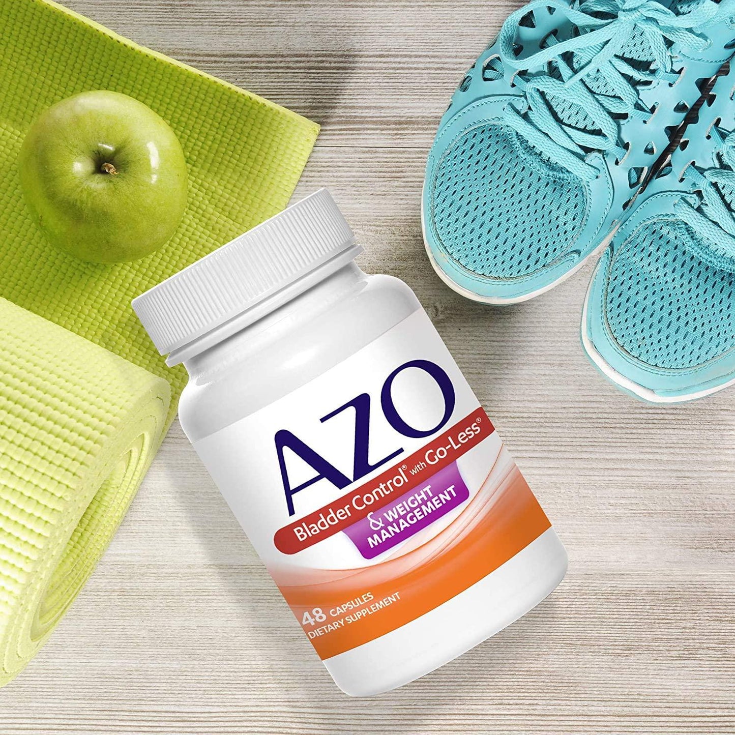 AZO Bladder Control with Go-LessÂ and Weight Management Dietary Supplement | Safely Helps Reduce Occasional Urgency* | Promotes Healthy Metabolism* | Supports a Good Night s Sleep* | 48 Capsules