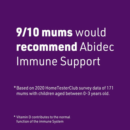 Abidec Immune Support – 2 in 1 Drops - Vitamin D + Millions of Friendly Bacteria – For Babies from Birth to 3 Years - 1 Month’s Supply