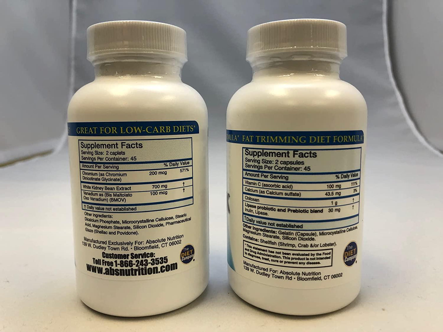 Absolute Nutrition, Carb Blocker and Fat Blocker, Dynamic Duo