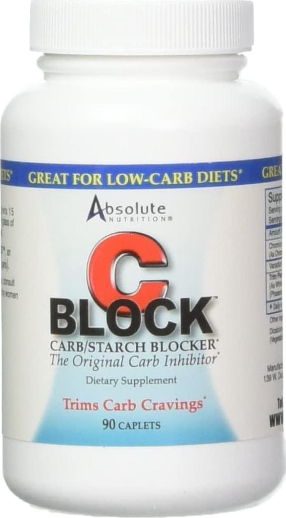 Absolute Nutrition CBlock Carb/Starch Blocker, 90 Caplets