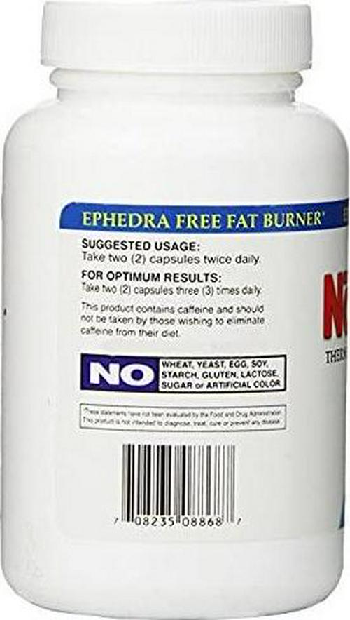 Absolute Nutrition Thermogenic Fat Burners, Nophedra Capsules, 80 Count Bottle