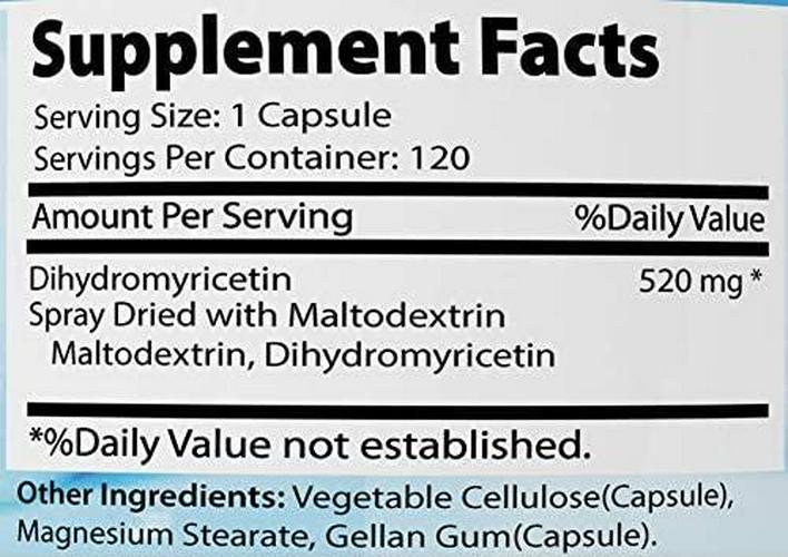 Absonutrix Dihydromyricetin Complex 340 mg 120 caps Helps Prevent Hangover
