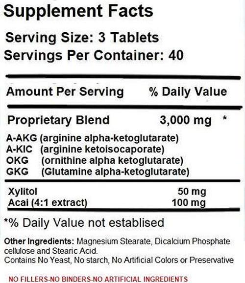 Absonutrix Xtreme Power Formula Nitric Oxide Blend 120 Tablets