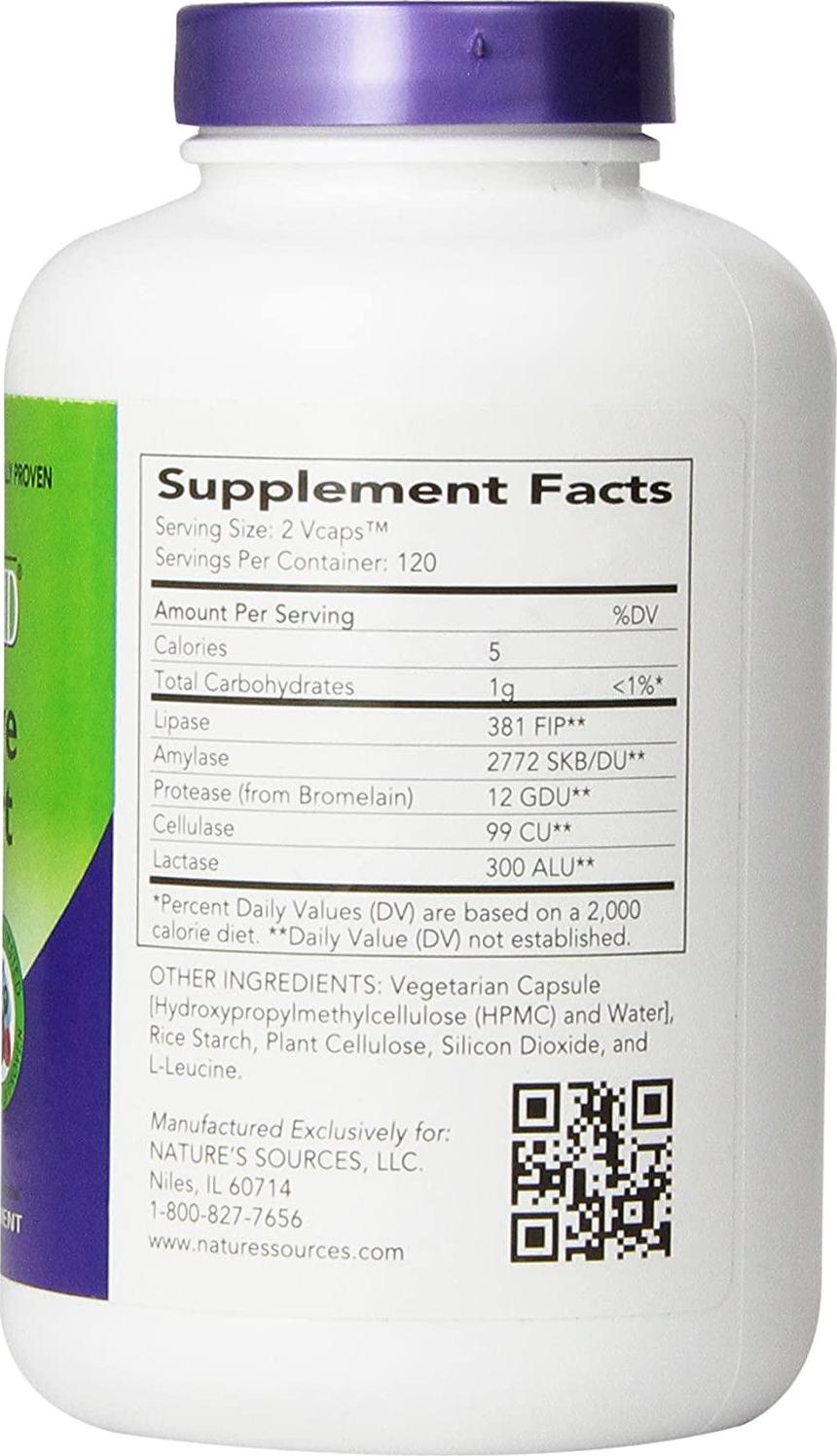 AbsorbAid Digestive Enzymes 240 vCaps, Proven to Increase Vital Nutrient Absorption by up to 71%!