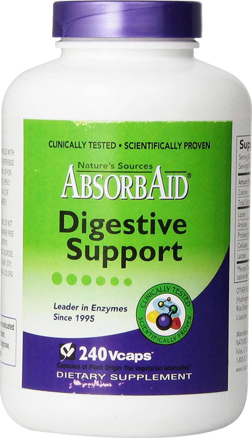 AbsorbAid Digestive Enzymes 240 vCaps, Proven to Increase Vital Nutrient Absorption by up to 71%!