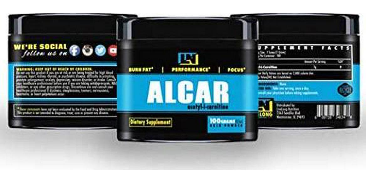Acetyl L-Carnitine (ALCAR) Bulk Powder 100g | Supplement for Energy, Mental Focus, Fat Metabolization and Fat Loss, Fatty Acid Transporter Amino