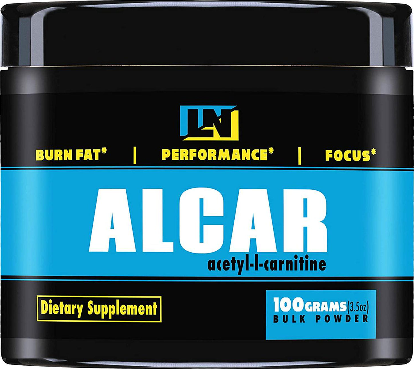 Acetyl L-Carnitine (ALCAR) Bulk Powder 100g | Supplement for Energy, Mental Focus, Fat Metabolization and Fat Loss, Fatty Acid Transporter Amino