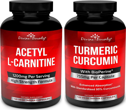 Acetyl L-Carnitine and Turmeric Curcumin with BioPerine Bundle