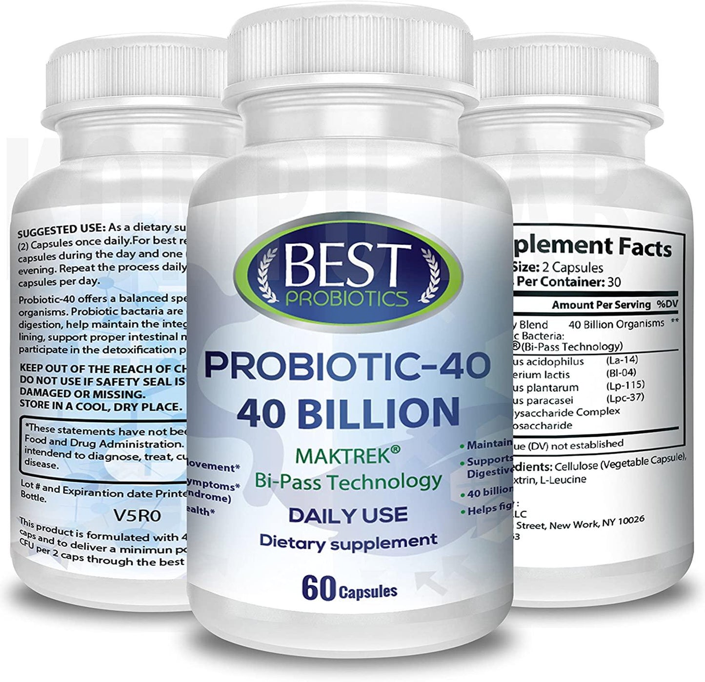 Acidophilus Probiotic | Best Probiotic With Unique Delivery Formula Survives Stomach Acid | Natural Digestive Defense Support to Feel Normal Gut Health | Easy to Swallow Gas, Blockage, Bloating Relief