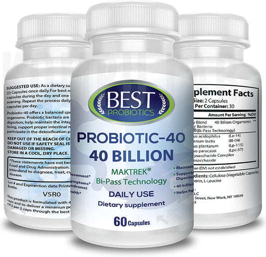 Acidophilus Probiotic | Best Probiotic With Unique Delivery Formula Survives Stomach Acid | Natural Digestive Defense Support to Feel Normal Gut Health | Easy to Swallow Gas, Blockage, Bloating Relief