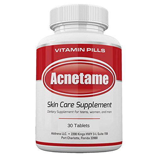 Acnetame 30 Ct Acne Pills- Supplements For Acne Vitamin Treatment- Tablets To Clear Oily Skin For Women, Men, Teens, And Adults