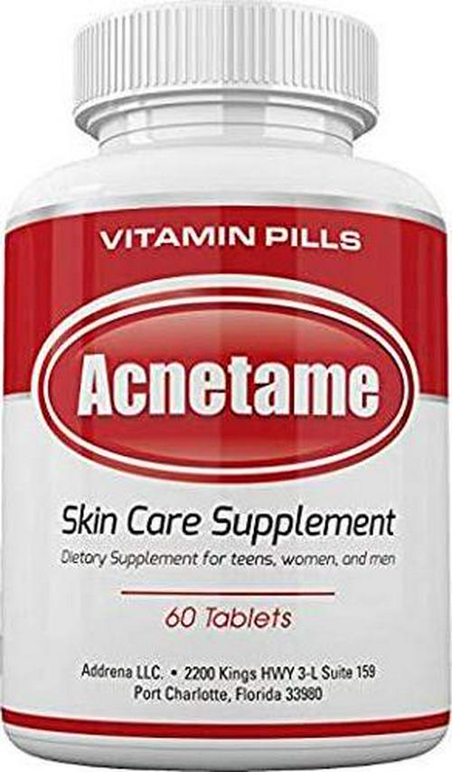 Acnetame Vitamin Supplements For Acne Treatment, 60 Natural Pills …