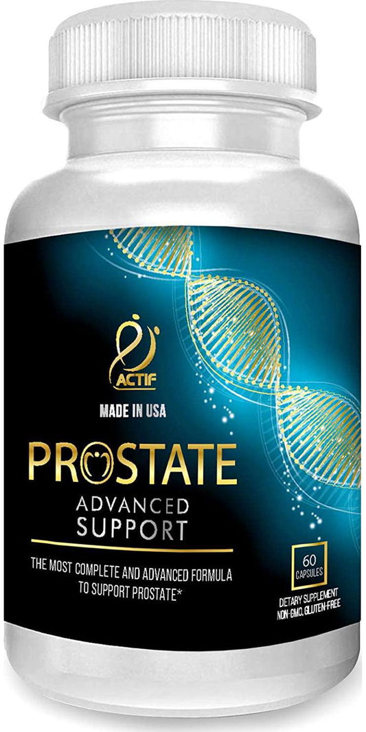 Actif Prostate Advanced Support Non-GMO with 10+ Factors - 60 Capsules