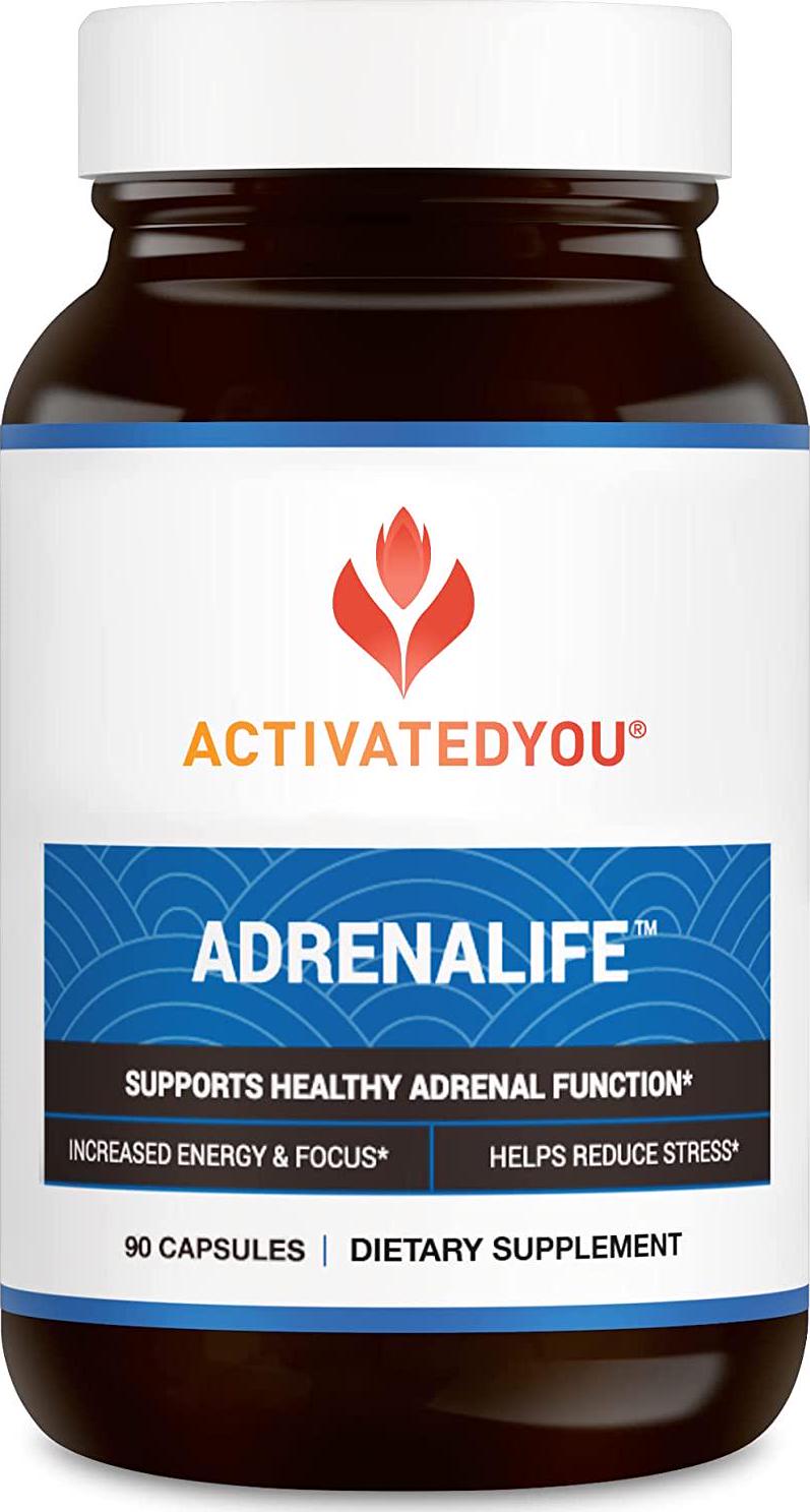 ActivatedYou AdrenaLife Supplement for Calmness and Relaxation, 90 Capsules