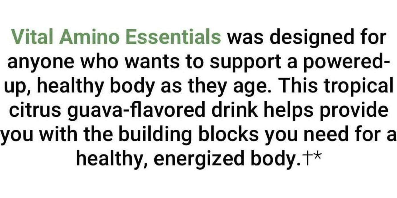ActivatedYou Vital Amino Essentials, Essential Amino Acids + Elderberry + D3, Citrus Guava Flavor, 30 Servings