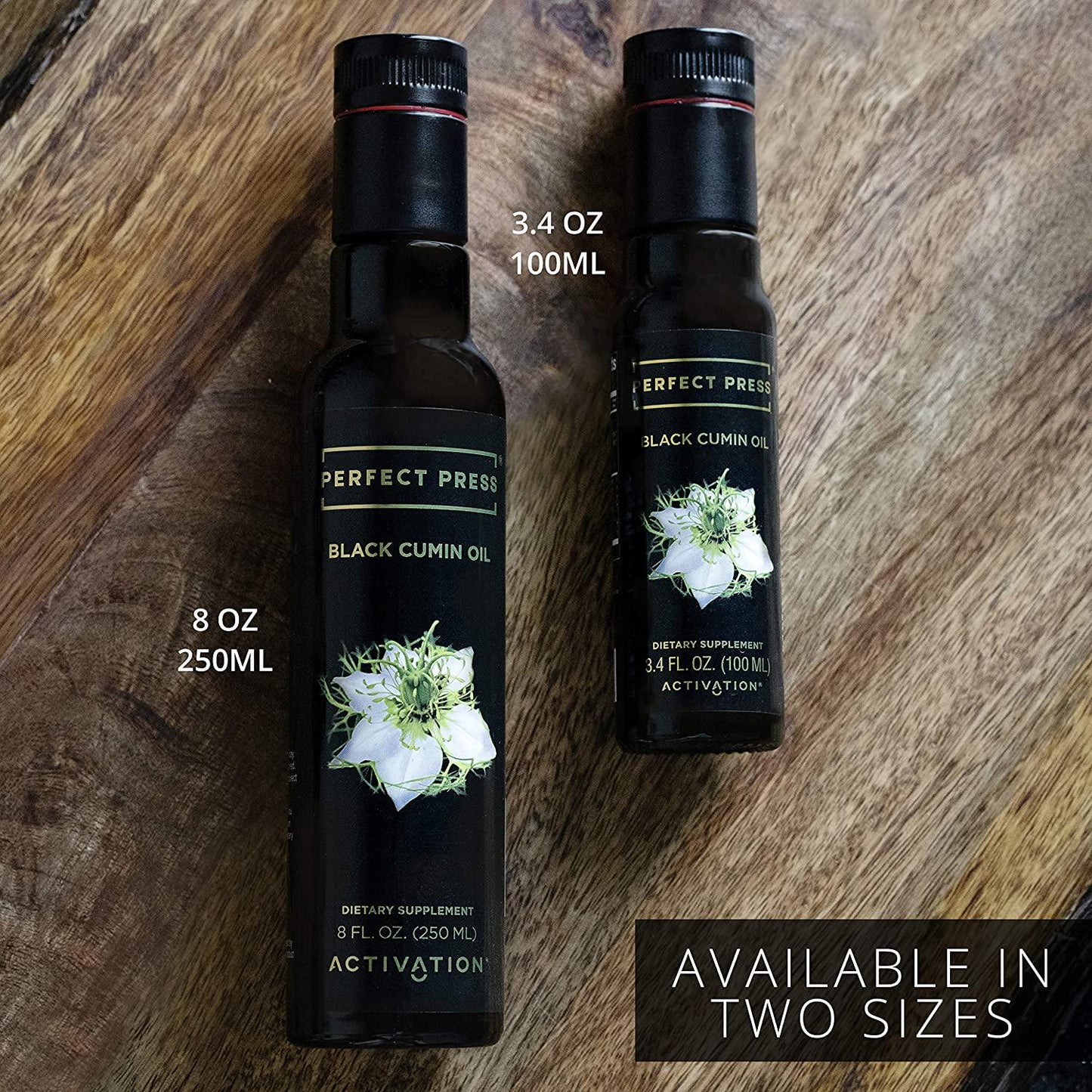 Activation Products, Perfect Press Black Cumin Seed Oil Vegan, Organic and Gluten Free Pure Nigella Sativa - Digestive Support, Immune System Booster, Loaded with Vitamins B1 B2 B3, 250ml