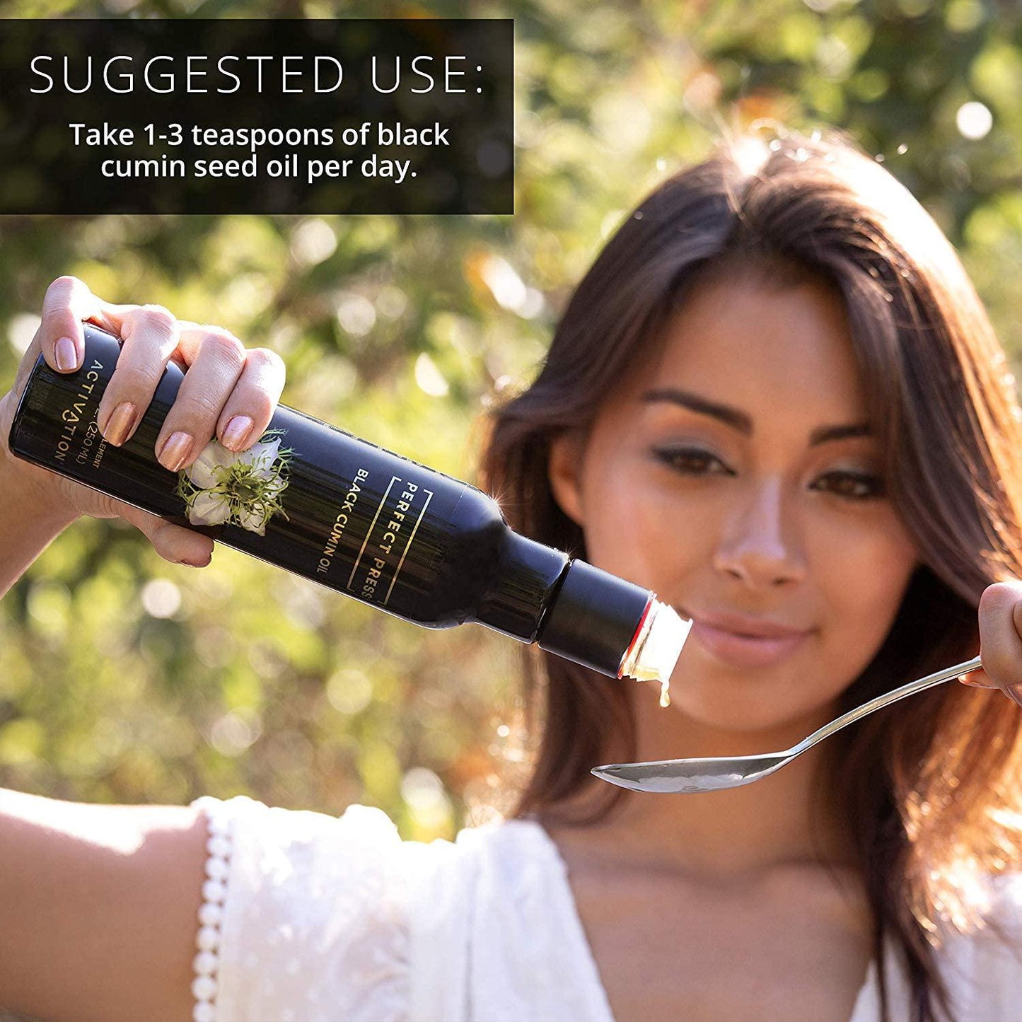 Activation Products, Perfect Press Black Cumin Seed Oil Vegan, Organic and Gluten Free Pure Nigella Sativa - Digestive Support, Immune System Booster, Loaded with Vitamins B1 B2 B3, 250ml