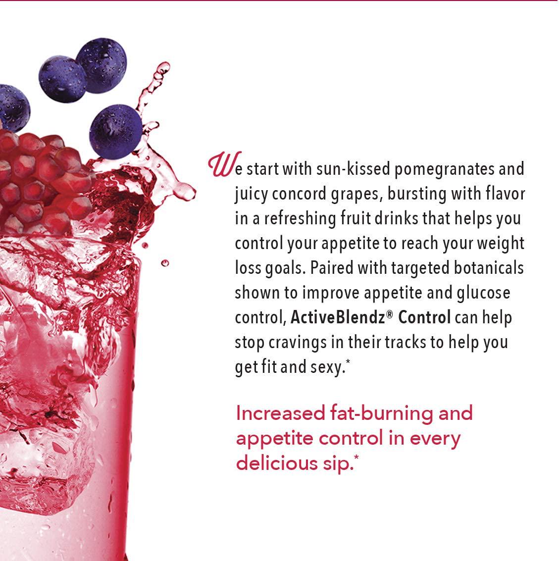 ActiveBlendz Control w The Herbs, Super Citrimax (Garcinia Cambogia), Gymnema Sylvestre, for Weight Management, Appetite Control and Balance Sugar Levels, Natural Instant Fruit Beverage 24 ct, Javita