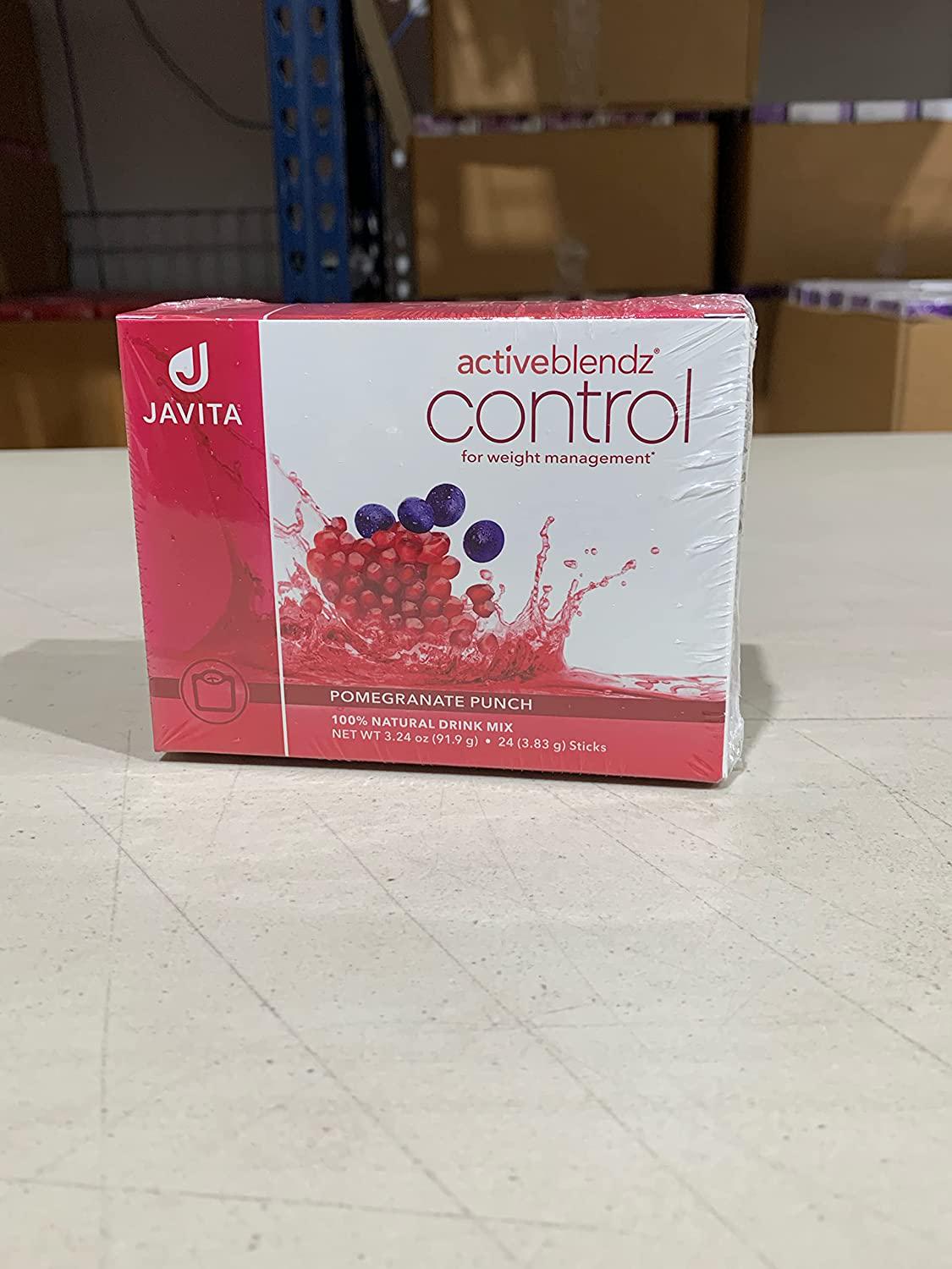 ActiveBlendz Control w The Herbs, Super Citrimax (Garcinia Cambogia), Gymnema Sylvestre, for Weight Management, Appetite Control and Balance Sugar Levels, Natural Instant Fruit Beverage 24 ct, Javita