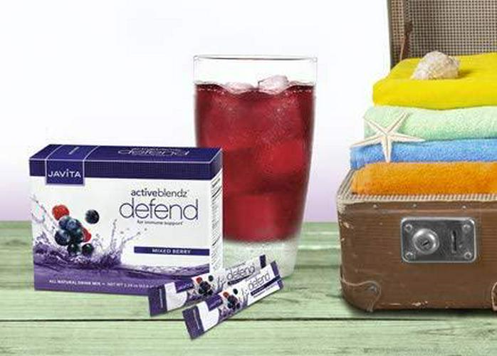 ActiveBlendz Defend with Superfood Mushroom Blend, Vitamin C Fortified Antioxidants Elderberry, Acai Cherries, for Daily Immune Support and Wellness, Instant Natural Fruit Flavor Beverage, 24 ct