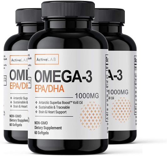 ActiveLab - Omega-3 EPA-DHA – Omega-3 from Krill Oil – Daily Supplement, 60 Count