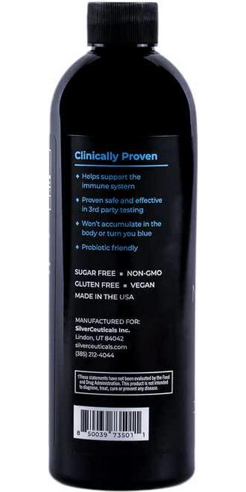 Active Defense Nano-Silver - 16oz 10ppm Colloidal Silver - Immune Support Supplement