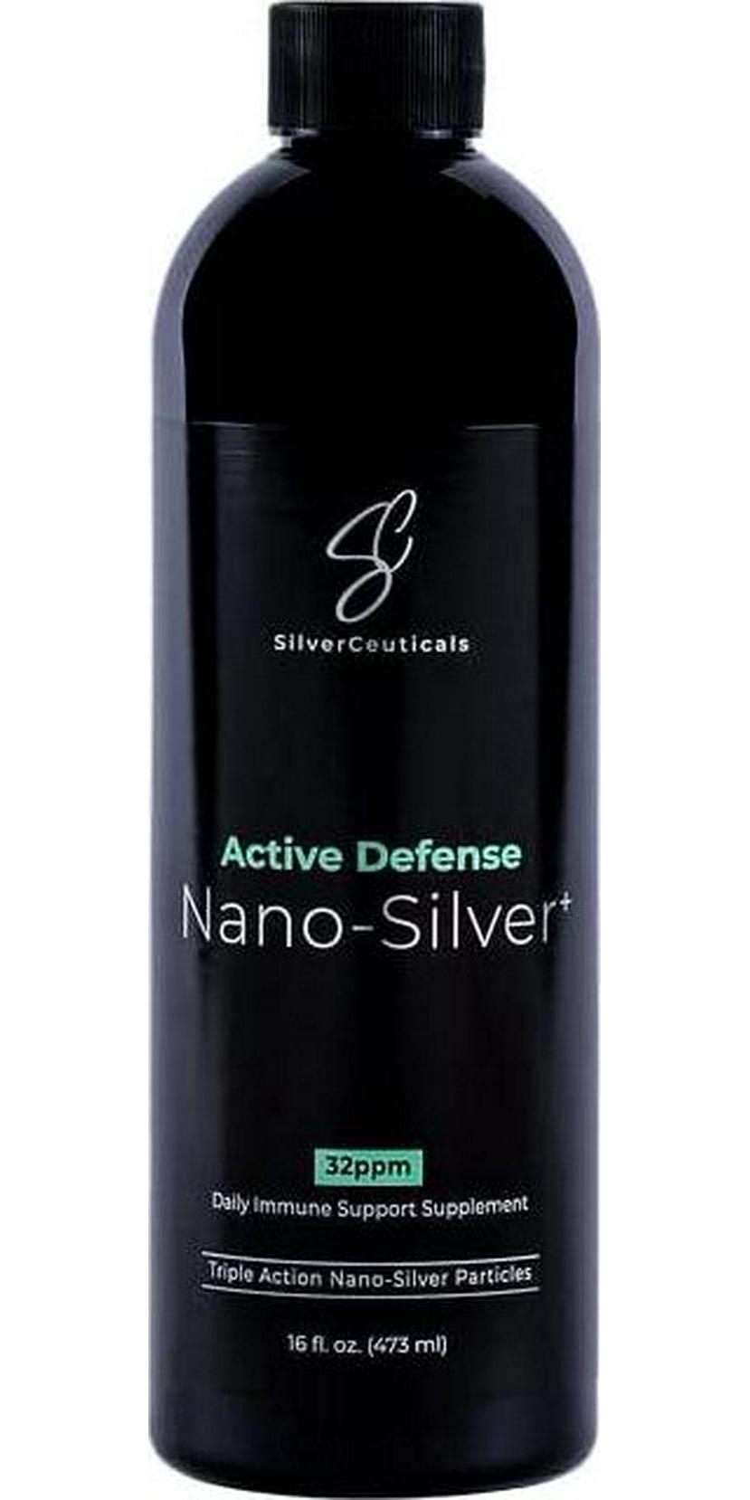 Active Defense Nano-Silver+ - 16oz 32ppm Colloidal Silver. - Immune Support Supplement