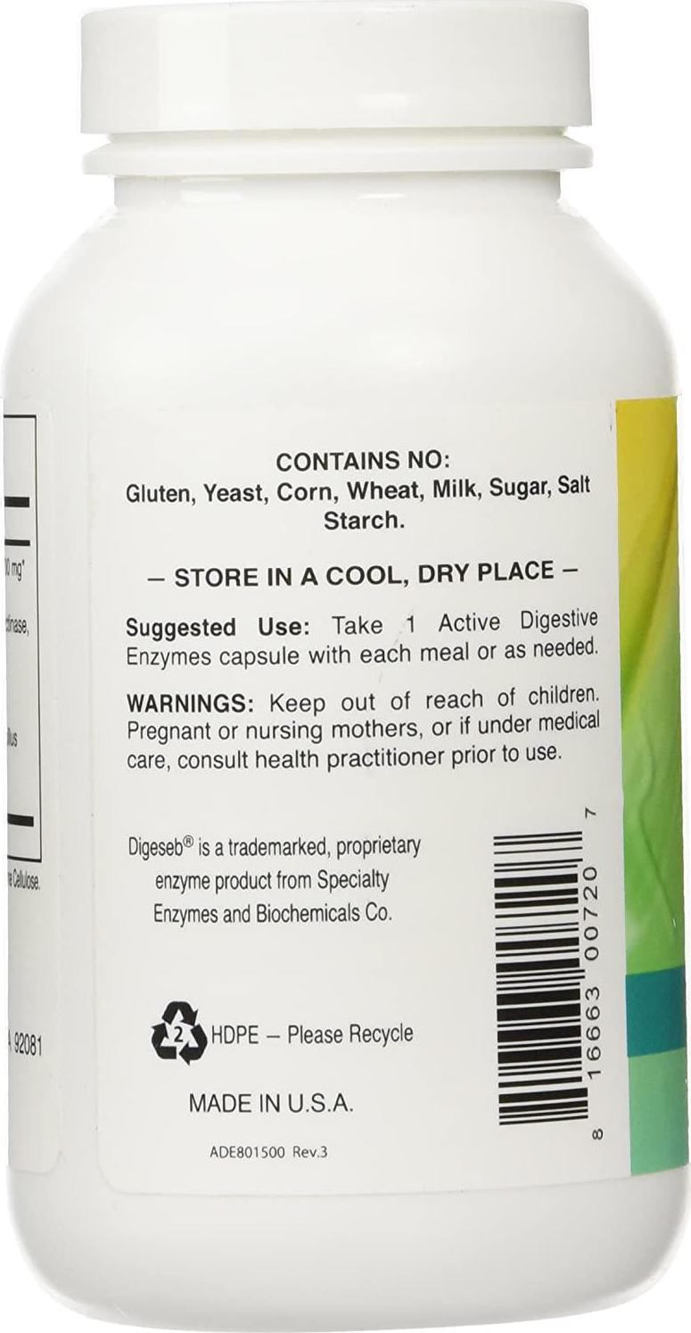 Active Digestive Enzymes - 90 Capsules