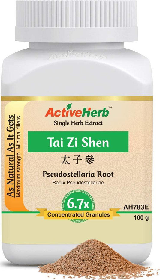 Active Herb - Tai Zi Shen (Pseudostellaria Root) - 6.7 x Concentrated Granules