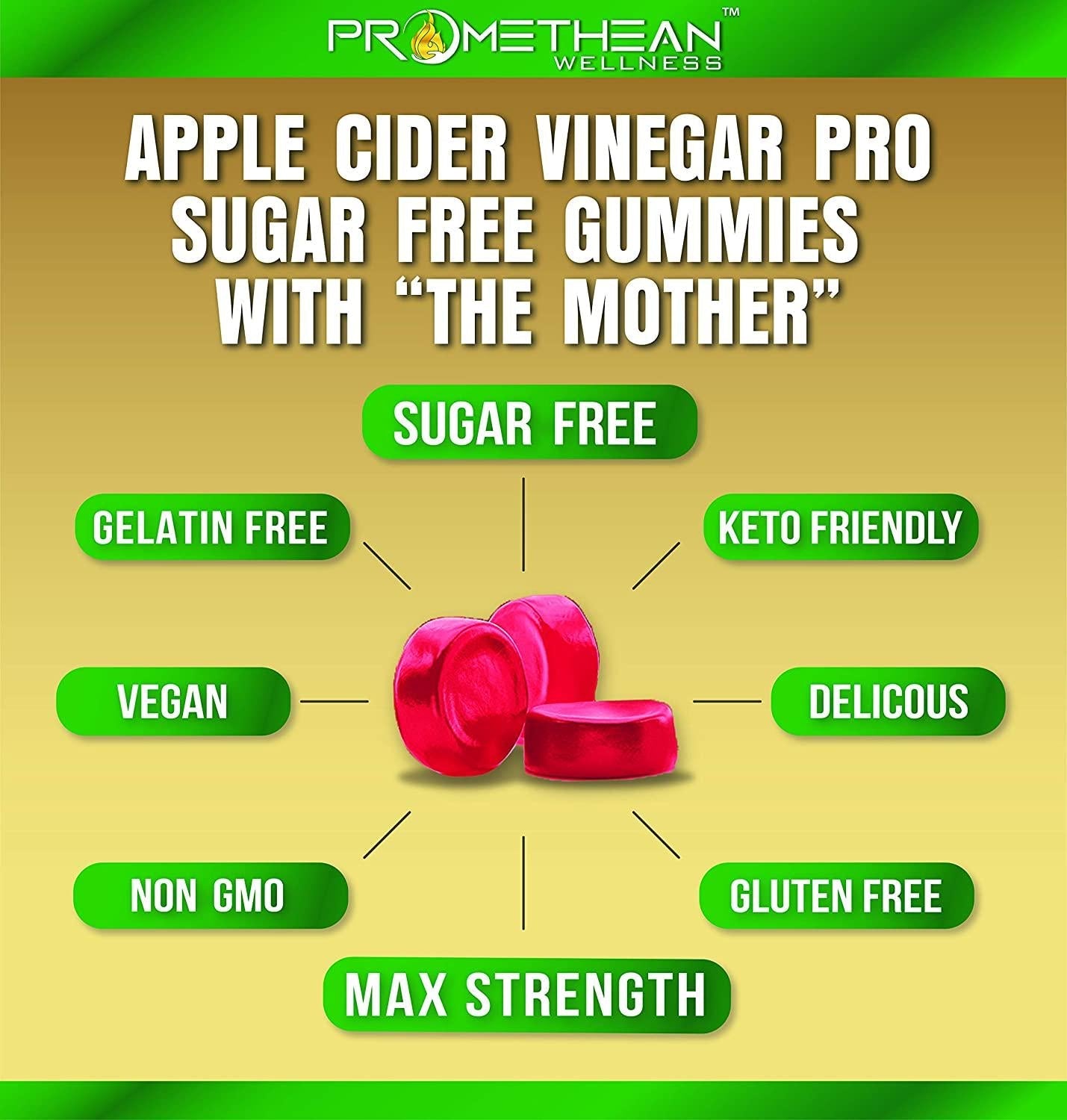 Acv + Sugar Makes No Sense! Apple Cider Vinegar Gummies Sugar Free Low Carb Keto Gummies 1125mg Acv Gummies with Mother for Detox Cleanse Insulin Resistance Golo Gummy Apple Cider Gummies