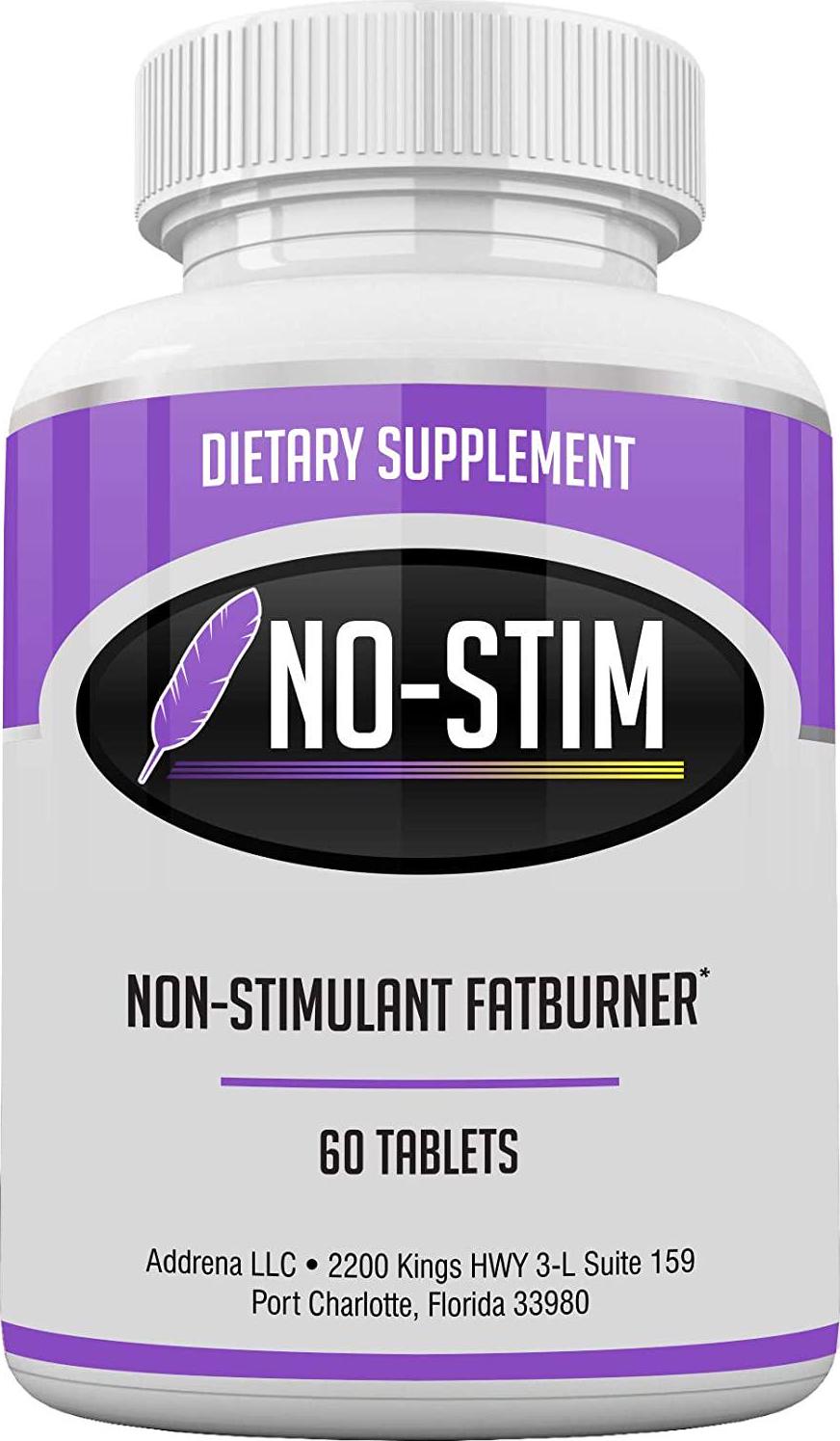 Addrena LLC Non Stimulant Fat Burner Diet Pills That Work- No Stimulant Appetite Suppressant and Best Caffeine Free Weight Loss For Women and Men- Natural Thermogenic Fat Loss Pill - No-Stim 60 Tablets